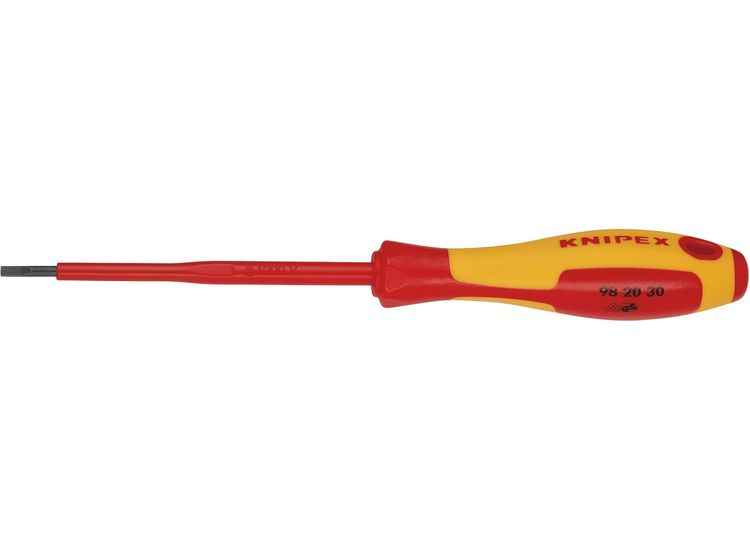 Draper 76804 KNIPEX 98 20 30 VDE Insulated Screwdriver, 3.0 x 100mm
