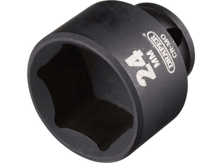 Draper 20175 Draper HI-TORQ&amp;#174; Metric Impact Socket, 3/8" Sq. Dr., 24mm