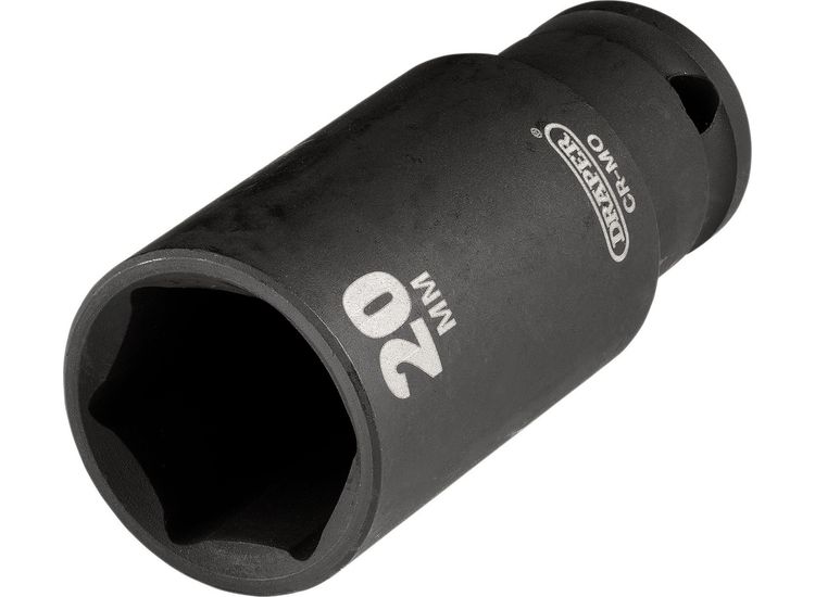 Draper 20176 Draper HI-TORQ&amp;#174; Metric Deep Impact Socket, 3/8" Sq. Dr., 20mm