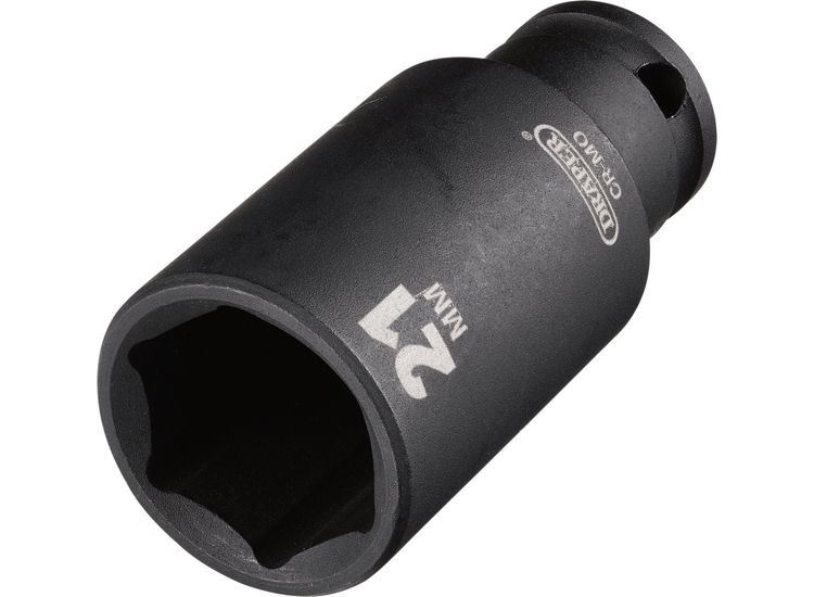 Draper 20177 Draper HI-TORQ&amp;#174; Metric Deep Impact Socket, 3/8" Sq. Dr., 21mm