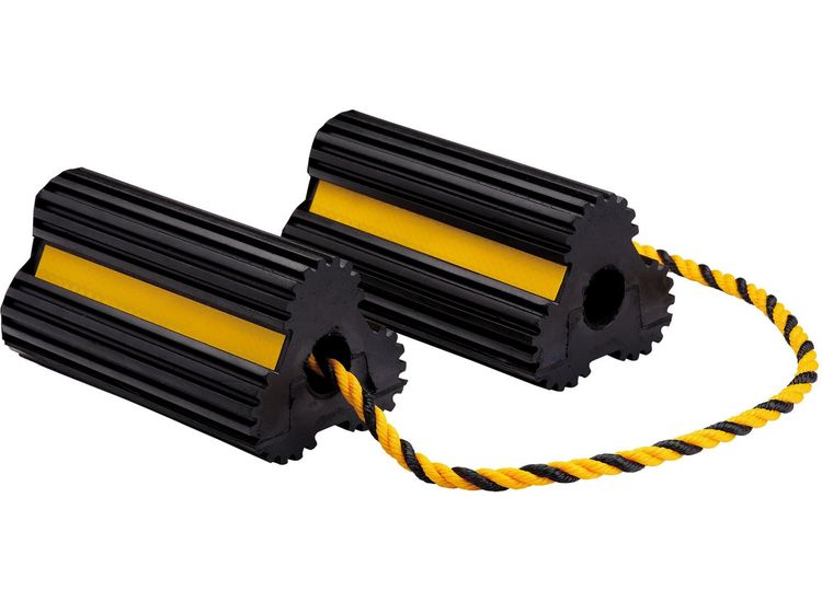 Draper 21135 Heavy Duty Rubber Wheel Chocks, 3 Tonne (Pair)