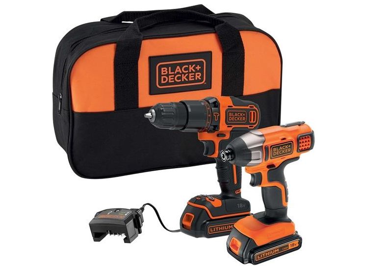 BLACK + DECKER BCK25S2S Twin Kit 18V 2 x 1.5Ah Li-ion