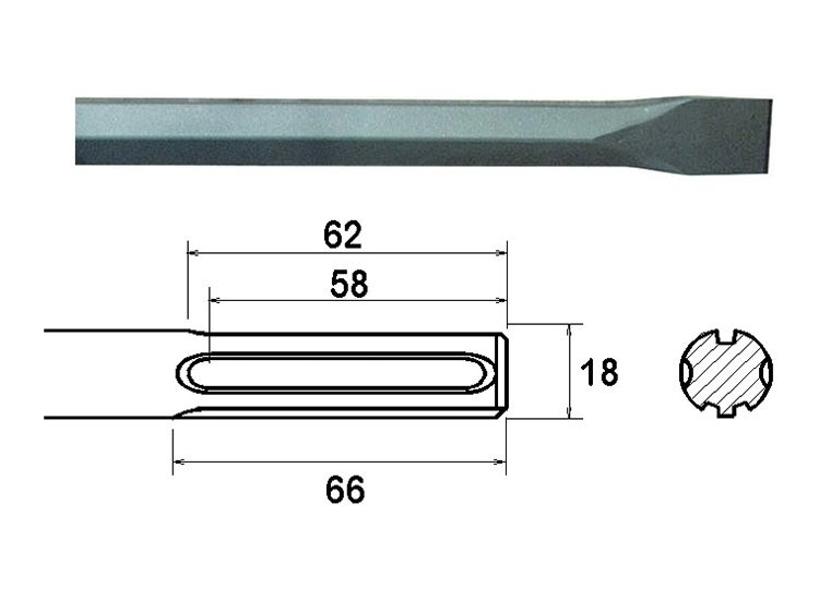 Faithfull SDS Max Chisel