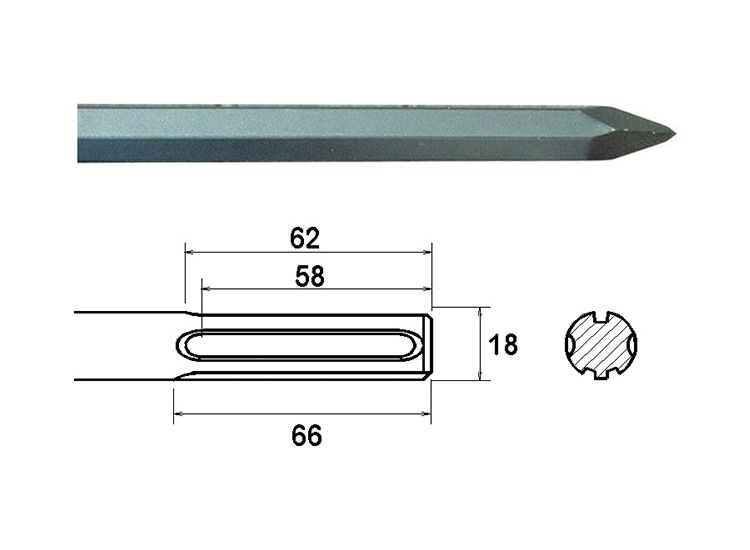 Faithfull SDS Max Point