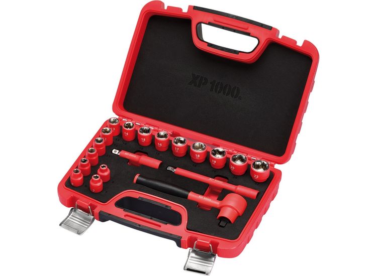 Draper 16306 XP1000&amp;#174; VDE Metric Socket Set, 3/8" Sq. Dr. (19 Piece)