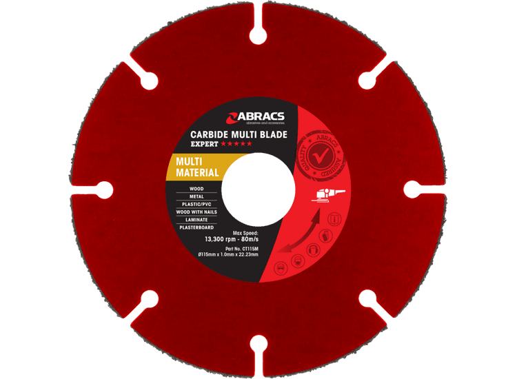 Abracs CT115M Carbide Tipped M/Material Blde 115mm