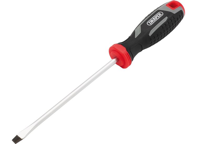 Draper 13390 Slotted Soft Grip Screwdriver, SL6 x 150mm