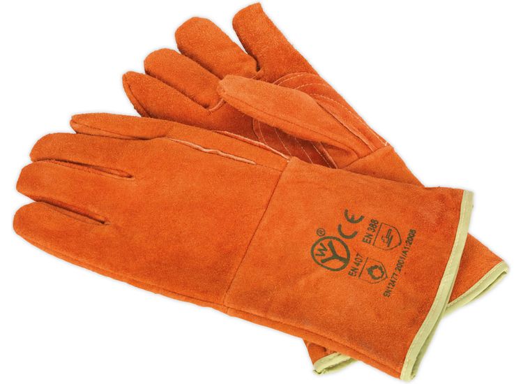 Sealey SSP151 Leather Welding Gauntlets Lined Heavy-Duty Extra-Large - Pair