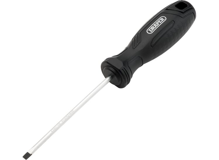 Draper 13535 Slotted Parallel Hard Grip Screwdriver, 4.0 x 100mm