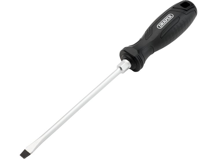 Draper 13542 Slotted Hard Grip Screwdriver, 6.5 x 150mm