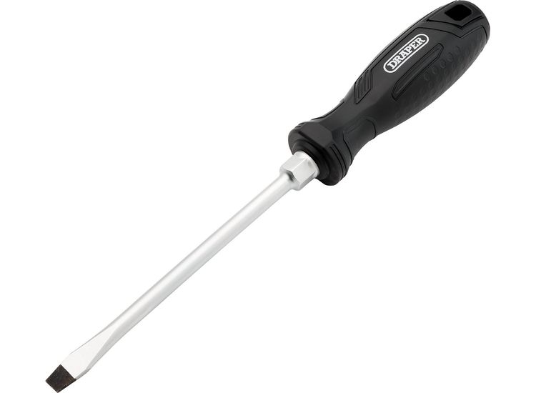 Draper 13552 Slotted Hard Grip Screwdriver, 8.0 x 150mm