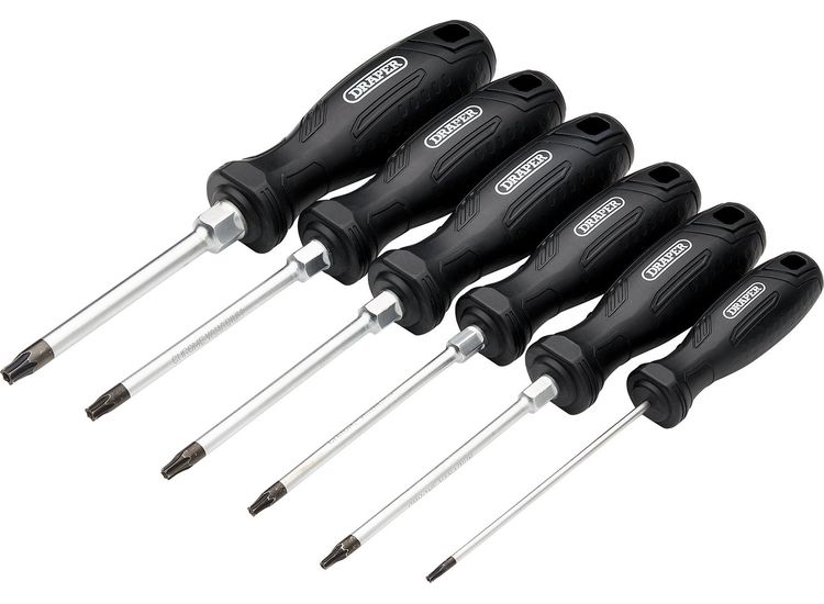 Draper 13586 Draper TX-STAR&amp;#174; Tamperproof Hard Grip Screwdriver Set (6 Piece)