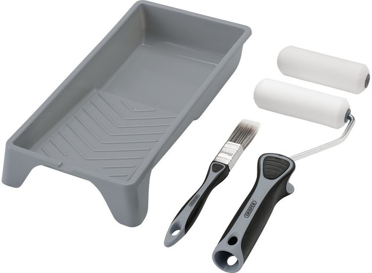 Draper 20797 High-Density Foam Paint Roller and Brush Set with Soft Grip (5 Piece)