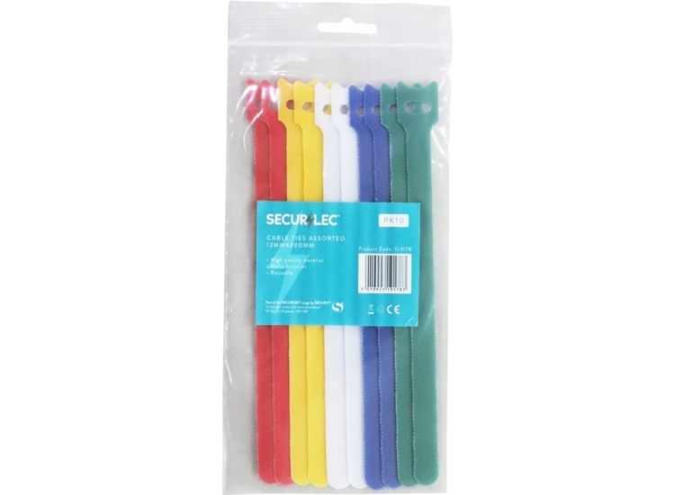 Securlec SL9178 Cable Ties Asstd 12x200mm