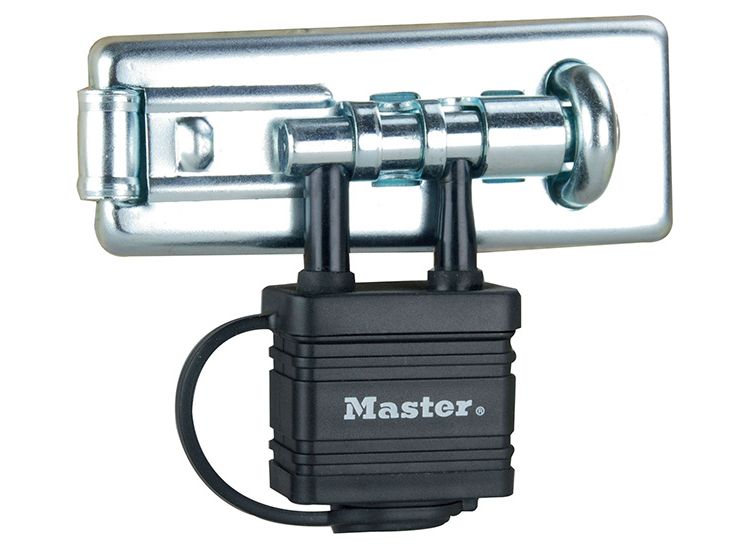 Master Lock Bolt Hasp with Integrated Lock 110mm