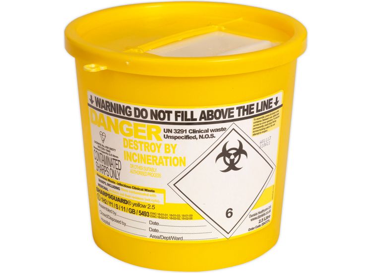 Sealey SSP250 Sharps Bin 2.5ltr