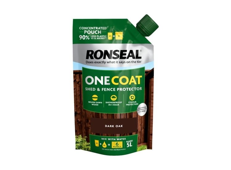 Ronseal 50100 Onecoat S&amp;F Refill Pouch Dark Oak