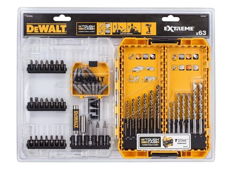 DEWALT DT70759 Mixed Drill &amp; Bit Set, 63 Piece