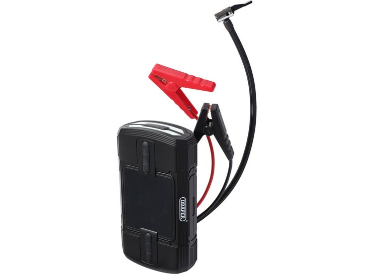 Draper 23722 12V Lithium Jump Starter and Tyre Inflator, 1200A