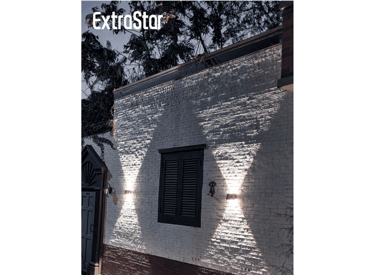 Extrastar 8TYWOS001W Led Solar Up+down Wll Lmp W/W