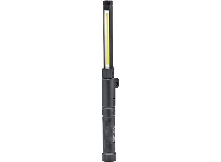 Draper 23846 Draper Expert COB/SMD LED USB Rechargeable Folding Slim Light, 8W, 800 Lumens, USB-C Cable Supplied
