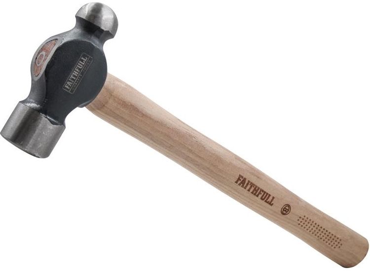 Faithfull Ball Pein Hammer, FSC Hickory Handle