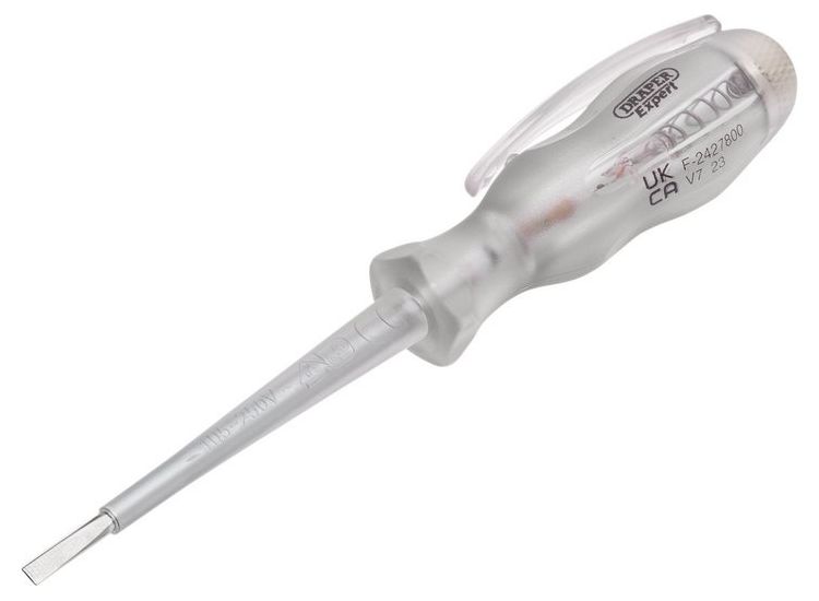Draper 14057 Draper Expert VDE Mains Tester Screwdriver, 105-250V AC, 140mm