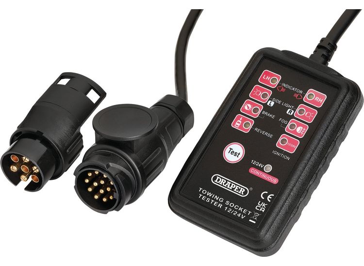 Draper 27197 13 and 7-Pin Towbar Socket Tester
