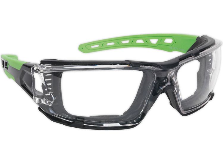 Sealey SSP68 Safety Spectacles with EVA Foam Lining - Clear Lens