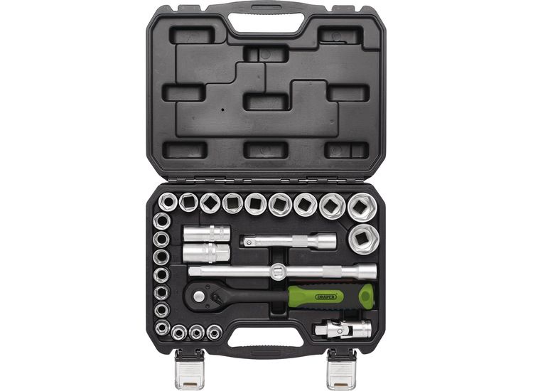 Draper 24234 Draper HI-TORQ&amp;#174; Metric Socket Set, 1/2" Sq. Dr. (27 Piece)