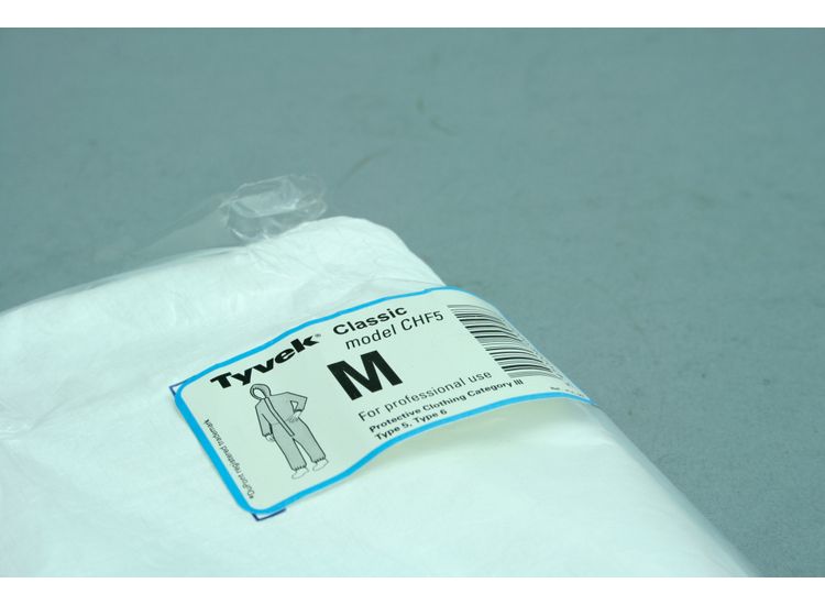 Tyvek Classic Disposable Coverall White Type 5/6