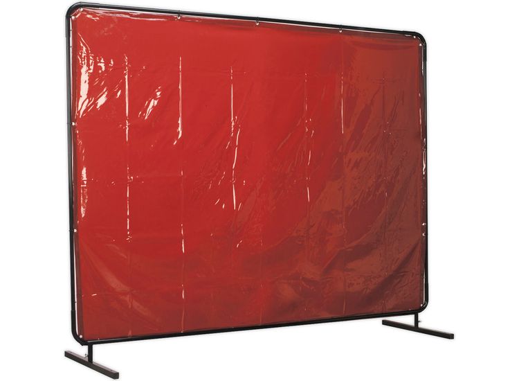 Sealey SSP993 Workshop Welding Curtain to BS EN 1598 &amp; Frame 2.4 x 1.75m