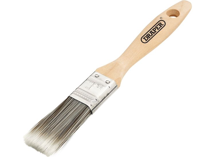 Draper 20435 Paint Brush with Wood Handle, 1"
