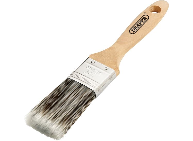 Draper 20436 Paint Brush with Wood Handle, 1.5"