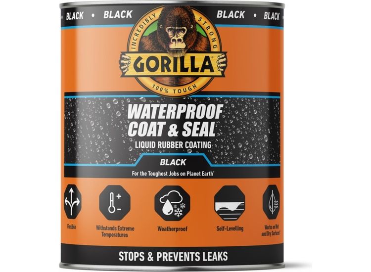 Gorilla 114558 Waterproof Coat &amp; Seal Black