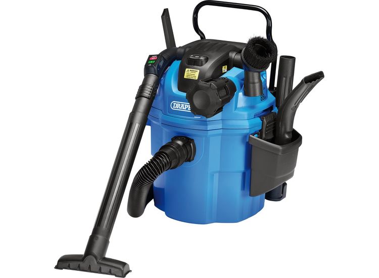 Draper 36313 230V Wall Mounted Wet and Dry Vacuum Cleaner, 1500W