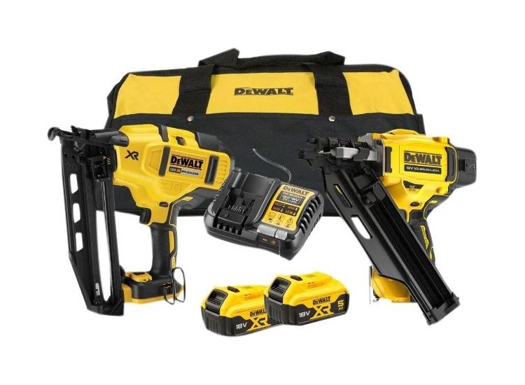 DEWALT DCK246P2 XR Nailer Kit 18V 2 x 5.0Ah Li-ion