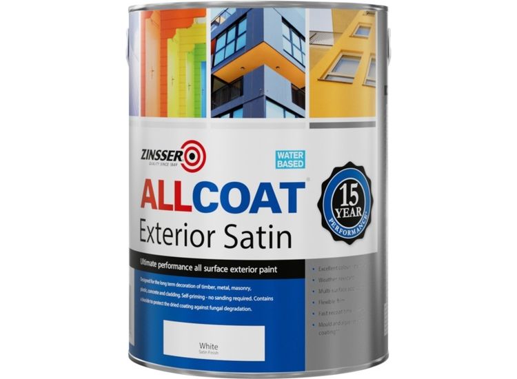 Zinsser Allcoat Exterior Wb Satin Wht