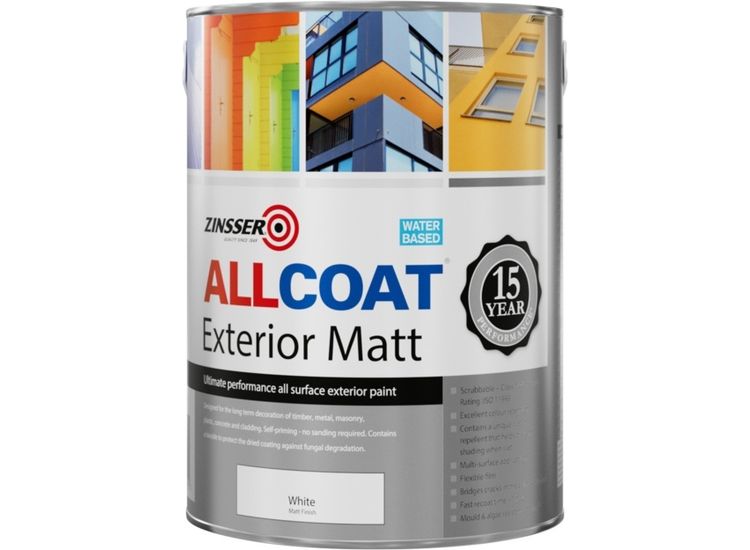Zinsser Allcoat Exterior Wb Matt Wht