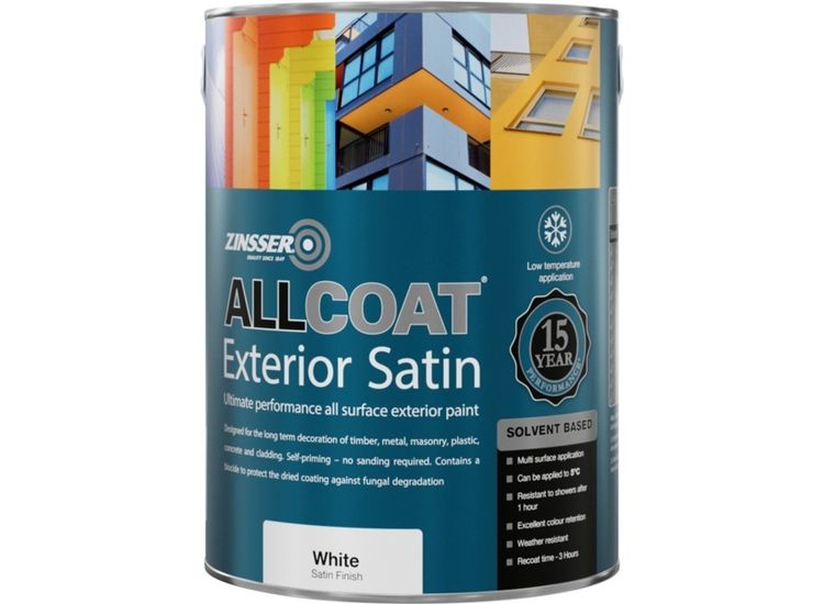 Zinsser Allcoat Exterior Sb Satin Wht