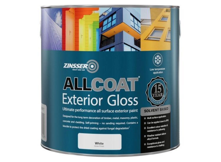 Zinsser Allcoat Exterior Sb Gloss Wht