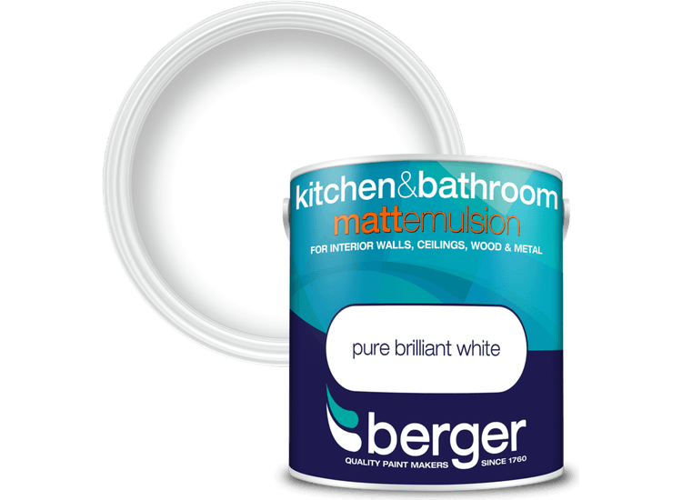Berger 5089580 Be Kitchen Bathroom Matt Brilliant White