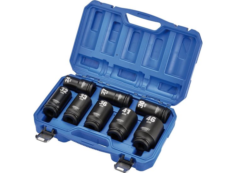 Draper 20208 HI-TORQ&amp;#174; Metric Deep Impact Socket Set, 3/4" Sq. Dr. (8 Piece)