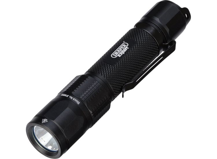 Draper 31095 Draper Expert SMD LED USB Rechargeable High Performance Torch, 12W, 1200 Lumens, USB-C Cable Supplied