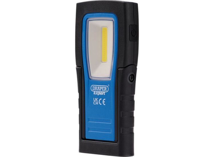 Draper 31102 Draper Expert SMD/COB LED USB Rechargeable Ultra-Thin Inspection Light, 4W, 400 Lumens, USB-C Cable Supplied