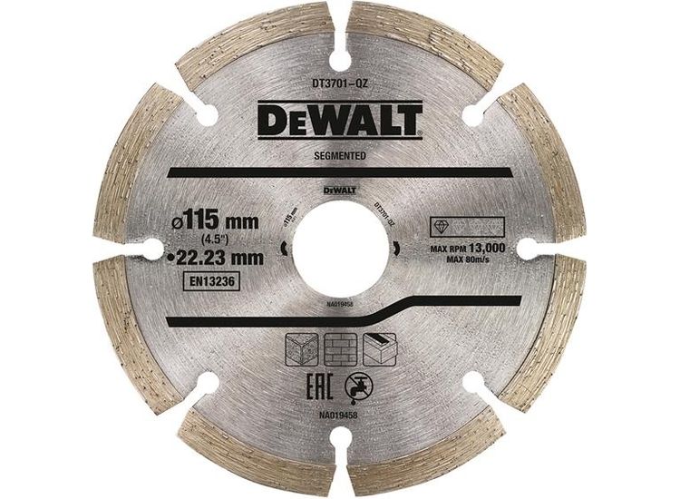 DeWALT Power Tools Segmented Diamond Cutting Discs