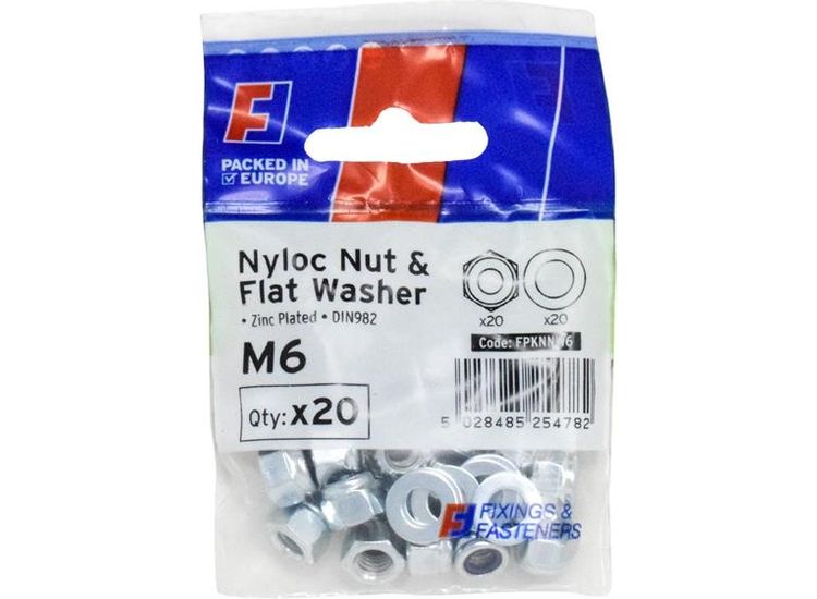 ForgeFix Nyloc Nut &amp; Washer, ForgePack