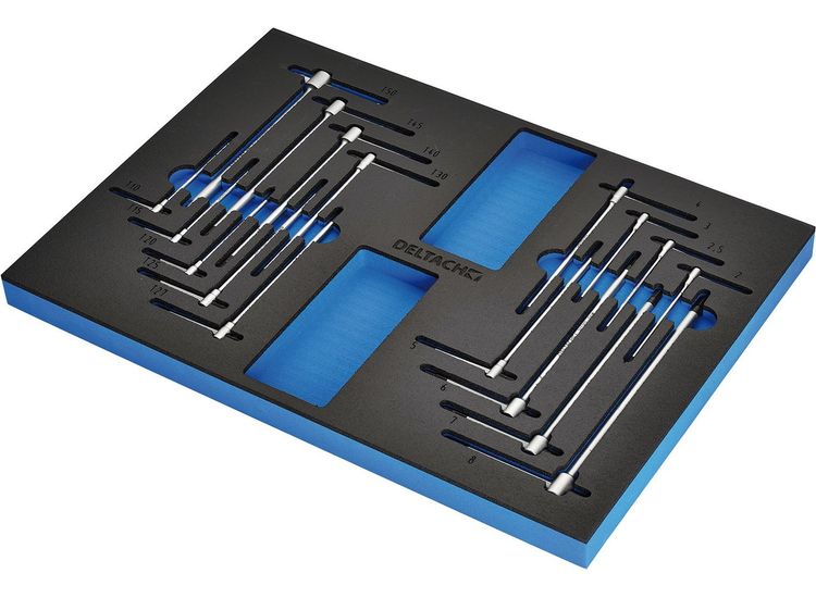 Draper 29640 BUNKER® Torx and Hex T-Key Set in EVA Foam Inlay (17 Piece)