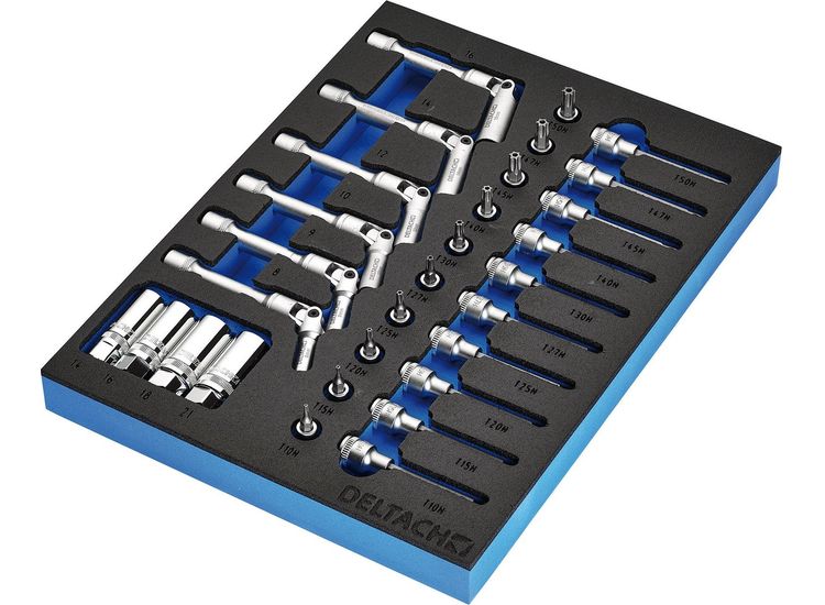 Draper 29713 BUNKER® Spark and Glow Plug Set in EVA Foam Inlay, 3/8" (20 Piece)