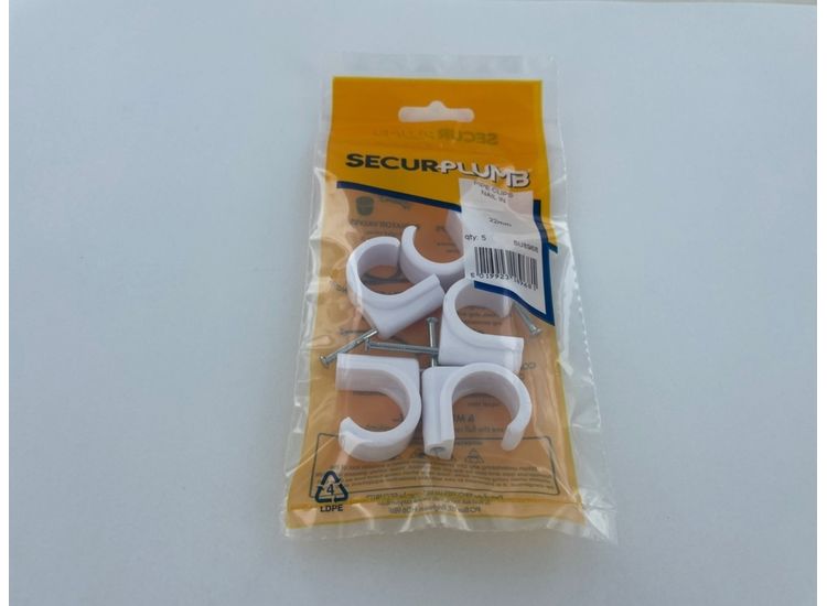 Securplumb SU8968 Pipe Clips Nail In 22mm
